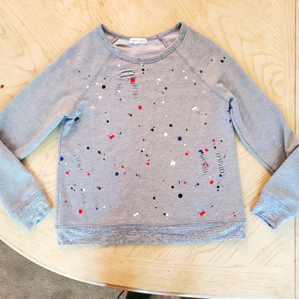🆕️ paint splatter sweat shirt